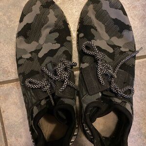 Black & white camo sneakers